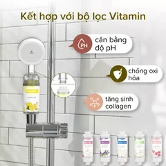 Đầu Vòi Hoa Sen Tăng Áp Ionpolis - Bộ Lọc Nước Đa Tầng, Tiết Kiệm Nước, Trải Nghiệm Tắm Sạch Sâu và Dễ Chịu