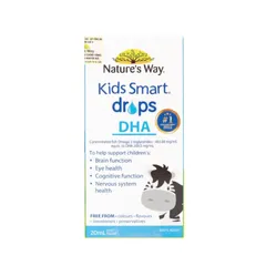 DHA Nature's Way Kids Smart Drops 20ml - Bổ Sung DHA Hỗ Trợ Phát Triển Não Bộ, Thị Lực Cho Trẻ Em Từ 1 Tháng Tuổi