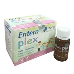 Men Vi Sinh Lợi Khuẩn Entero Plex Ý - Bổ Sung Probiotic Và Vitamin Nhóm B Cho Trẻ Em Và Người Lớn, Cải Thiện Tiêu Hóa, 6 Ống x 10ml