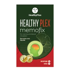 Viên Uống Hỗ Trợ Não Bộ HealthyPlex Memofix 30 Viên - Tăng Cường Trí Nhớ, Bổ Sung Vitamin Tự Nhiên, Dành Cho Người Trưởng Thành