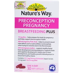 Vitamin cho Bà Bầu Nature's Way PreConception – Bổ Sung DHA, EPA, Vitamin và Khoáng Chất cho Thai Kỳ và Cho Con Bú – Hỗ Trợ Sức Khỏe Tổng Thể