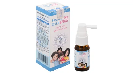 Xịt Bổ Sung Vitamin D3+K2 Healthyplex D3K2 Spray 10ml - Hỗ Trợ Tăng Cường Hấp Thu Canxi Cho Trẻ Em và Người Lớn