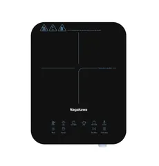 Bếp điện từ đơn Nagakawa NIC6116 2000W - Cảm ứng nhạy 6 chế độ nấu, 8 mức điều chỉnh, thiết kế hiện đại, kèm nồi lẩu 280mm