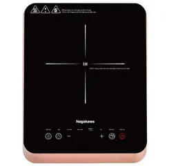 Bếp điện từ Nagakawa NIC6216 2800W - Mặt kính Kanger cao cấp, bảo vệ an toàn, 7 chương trình nấu, tặng nồi lẩu inox 30cm