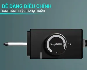 Bếp Nướng Điện Nagakawa NAG3103 1500W - Mặt Nướng Hợp Kim Nhôm Chống Dính Vân Đá, Tiện Lợi Và Bền Bỉ