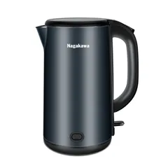Ấm Siêu Tốc Nagakawa NAG0319 - 1800W, Inox Cao Cấp, Thiết Kế Tối Giản, Dung Tích 1.8L, Chức Năng Giữ Ấm, Tiết Kiệm Thời Gian