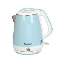 Ấm Siêu Tốc Nagakawa NKT2621 1.7L - Công Suất 1500W, Lưới Lọc Trà, Thiết Kế Thanh Lịch, Đun Nước Nóng Nhanh Chóng Cho Gia Đình