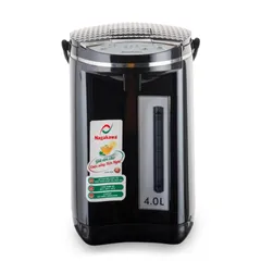 Bình Thủy Điện Nagakawa NAG0404 4L - Đun Nước Nhanh 750W, Giữ Nóng 3 Mức Nhiệt, Thiết Kế Sang Trọng Inox 304