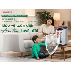 Bình thuỷ điện Nagakawa NTP2556 5L - 750W Đun Sôi Nhanh, Giữ Ấm 65-98°C, Thiết Kế Hiện Đại, Phù Hợp Gia Đình Sử Dụng Nước Nóng Thường Xuyên