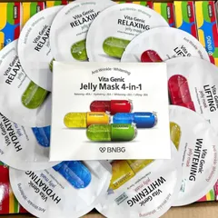 Mặt Nạ BNBG Vita Genic Jelly Mask 4-in-1 - Hộp 10 Miếng Dưỡng Da, Cấp Ẩm, Làm Dịu, Dưỡng Sáng, Cải Thiện Độ Đàn Hồi