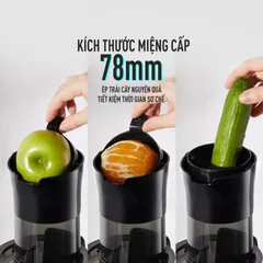 Máy Ép Chậm Nagakawa NAG0818 - Công Suất 200W, Ép Nguyên Quả, Thiết Kế Nhỏ Gọn, Giữ 98% Dưỡng Chất, Vệ Sinh Dễ Dàng