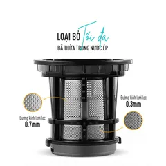 Máy Ép Chậm Nagakawa NAG0818 - Công Suất 200W, Ép Nguyên Quả, Thiết Kế Nhỏ Gọn, Giữ 98% Dưỡng Chất, Vệ Sinh Dễ Dàng