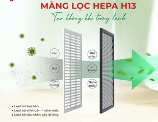 Máy Hút Ẩm Lọc Không Khí Nagakawa NAD8569 25L - Công Suất 25L/ngày, Tích Hợp Lọc HEPA H13, Phù Hợp 40-50m², Chức Năng Sấy Quần Áo