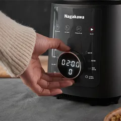 Máy làm sữa hạt đa năng Nagakawa NAG0824 - 8 Chế Độ Thông Minh, Công Suất 1200W, Chất Liệu Thủy Tinh Chịu Nhiệt, Tự Động Vệ Sinh