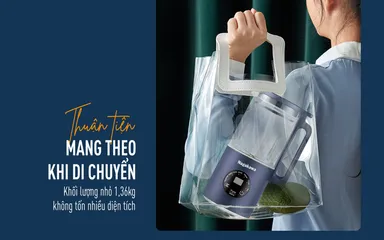 Máy làm sữa hạt Nagakawa NAG0825 - Đa năng 6 chế độ, dung tích 0.6L, lưỡi dao inox 304, dễ sử dụng, phù hợp cho gia đình và du lịch