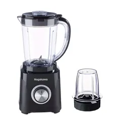 Máy Xay Sinh Tố Nagakawa NEB3234 500W - Cối Lớn 1.5L & Cối Nhỏ Xay Hạt, Lưỡi Dao Inox 304 Sắc Bén, Hoàn Hảo Cho Đồ Uống Và Gia Vị Khô