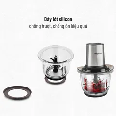 Máy Xay Thịt Nagakawa NAG0812 - Công Suất 400W, Cối Thủy Tinh Bền Đẹp, Lưỡi Dao Inox 304, Dễ Dàng Vệ Sinh, Thích Hợp Xay Thịt, Rau Củ, Gia Vị