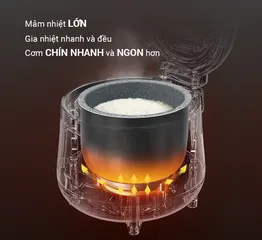 Nồi Cơm Điện Cơ Nagakawa NAG0134 1L - Thiết Kế Nhỏ Gọn, 2 Chế Độ Nấu, Lòng Nồi Chống Dính, Nấu Cơm Ngon Hơn