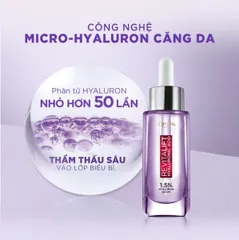Serum cấp ẩm L'Oreal Revitalift Hyaluronic Acid 1.5% - Dưỡng ẩm chuyên sâu cho mọi loại da, làm căng mịn da 30ml