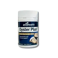 Tinh chất hàu New Zealand Good Health Oyster Plus 60 viên - Tăng cường sinh lực nam giới, hỗ trợ testosterone và sức khỏe sinh sản.
