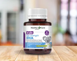 Viên bổ sung DHA Healthy Care Kid của Úc cho trẻ từ 4 tháng tuổi - Hỗ trợ phát triển não bộ và thị lực tối ưu, thơm ngon dễ uống