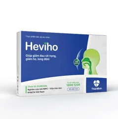 Viên Hỗ Trợ Giảm Ho Heviho Thái Minh - Chiết Xuất Thảo Mộc Tự Nhiên Giúp Làm Ấm Họng, Giảm Ho, Long Đờm, Giảm Đau Rát Họng