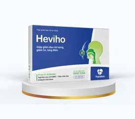 Viên Hỗ Trợ Giảm Ho Heviho Thái Minh - Chiết Xuất Thảo Mộc Tự Nhiên Giúp Làm Ấm Họng, Giảm Ho, Long Đờm, Giảm Đau Rát Họng