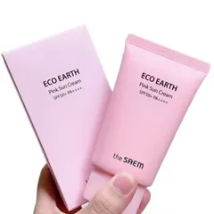 Kem Chống Nắng Giảm Dầu, Nâng Tone Da Sáng Hồng The Saem Eco Earth Power Pink Sun Cream SPF50+/PA++++ 50Gr