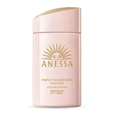 Sữa Chống Nắng Anessa Mild Milk Da Nhạy Cảm Nhật Bản 60ml - SPF50+ PA++++, Dành Cho Da Nhạy Cảm, Bảo Vệ Tối Ưu, Tiện Dụng