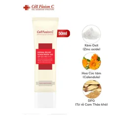 Kem Chống Nắng Cell Fusion C Giúp Làm Dịu Tổn Thương 50ml Derma Relief Suncreen 100 SPF50++++