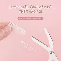 Bộ Dụng Cụ Cắt Tỉa Lông Mày Cao Cấp - Kéo và Lưỡi Dao Cạo Tiện Lợi, Chăm Sóc Sắc Đẹp Tại Nhà, Dành Cho Tín Đồ Làm Đẹp