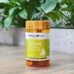 Mầm Đậu Nành Healthycare Super Lecithin 1200Mg - Thực phẩm chức năng làm đẹp da, cải thiện sức khỏe tự nhiên từ Úc