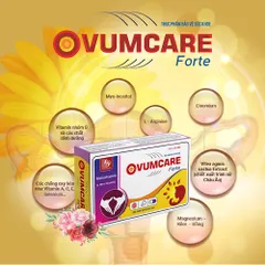 Viên uống Ovumcare Forte tăng khả năng thụ thai - Hỗ trợ điều trị hiếm muộn, bổ sung vi chất dinh dưỡng cho phụ nữ