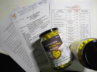 Viên Tinh Nghệ Nano Mật Ong Rừng Vanbina - Hỗ Trợ Tiêu Hóa, Làm Đẹp, Giảm Mụn, Khác Phục Da Mịn Màng 100gr - Sản Phẩm Thiên Nhiên Cao Cấp
