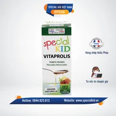 Siro Ho Special Kid Vitaprolis - Giải pháp hỗ trợ sức khỏe hô hấp cho trẻ, phòng cảm cúm và viêm đường hô hấp mùa lạnh, nhập khẩu Pháp 125ml