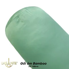 Ruột Gối Ôm Bamboo Luxury 70x100cm - Gối Cao Cấp Chính Hãng Lasante, Thoáng Mát, Kháng Khuẩn, Dễ Dàng Vệ Sinh