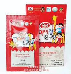 Nước Hồng Sâm Hươu Cao Cổ Cho Trẻ - Bio Hàn Quốc, Bổ Sung Canxi, Hương Hoa Quả Nguyên Chất, Hỗ Trợ Tăng Cường Miễn Dịch, 30 Gói x 20ml