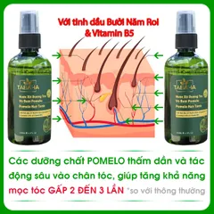Nước Xịt Dưỡng Tóc Tinh Dầu Vỏ Bưởi Pomelo Tabaha 120ml - Giúp Ngăn Rụng Tóc, Kích Mọc Tóc Tự Nhiên, Cung Cấp Dưỡng Chất Cho Tóc Mềm Mượt