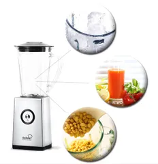 Máy Xay Sinh Tố 3 Trong 1 Kochstar KSEBD-1000 - Dung Tích 1.2L, Lưỡi Dao Thép Không Gỉ, Chức Năng Xay, Nghiền, Cắt Đa Năng, Màu Bạc
