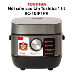 Nồi Cơm Điện Cao Tần Toshiba 1 Lít RC-10IP1PV - Thiết Kế Sang Trọng, Nấu Cơm Tơi Xốp, Nhiều Chức Năng Đông Hợp Gia Đình 2-4 Người