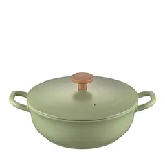 Nồi Lẩu Ceramic PoongNyun BLRPT-24CL 24cm - Lẩu Nhôm Chống Dính Pistachio Green, Dung Tích 3.2L, Phù Hợp Tất Cả Bếp Gas, Điện, Từ