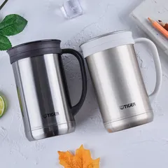 Bình giữ nhiệt Tiger MCM-T050 500ml - Bình lưỡng tính cao cấp 2 trong 1, thiết kế sang trọng, dễ vệ sinh, giữ nóng lạnh lâu, có lưới lọc trà.