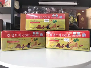 Viên sâm nhung linh chi Hàn Quốc Gold 60 viên - Tăng cường sức khỏe, hỗ trợ hồi phục sức khỏe và làm đẹp da, sản phẩm tự nhiên quý giá.