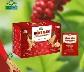 Hồng Sâm Collagen Beauty - Collagen Giúp Làm Đẹp Da Trắng Sáng, Giữ Ẩm, Tăng Độ Đàn Hồi Cho Da
