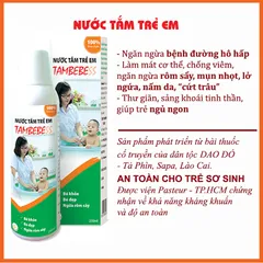 Nước Tắm Thảo Mộc Cho Trẻ Em TAMBEBESS Kháng Khuẩn & Kháng Nấm - An Toàn, Xuất Xứ Việt Nam, Tăng Cường Sức Khỏe Cho Bé
