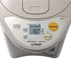 Bình thủy điện Tiger PDR-S40W 4.0L - Bình đun nước tự động có LCD, khóa nước, tiết kiệm điện, thiết kế sang trọng, Made in Japan