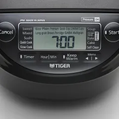 Nồi Cơm Điện Tử Cao Tần Áp Suất Tiger JPM-H18V 5 trong 1 1.8L - 20 Chức Năng Nấu, Màn Hình LCD, Giữ Ấm Tự Động 24 Giờ
