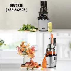 Máy ép chậm Kuvings KSP-2428CB - Ép trái cây nguyên trái, giữ vitamin, dung tích 400ml, thân thiện gia đình, thiết kế hiện đại màu bạc