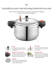 Nồi Áp Suất Inox Poongnyun PHSPC-20 Cao Cấp 11.0L - Thích Hợp Cho Gia Đình và Nhà Hàng, Nấu Nhanh Tiết Kiệm Thời Gian