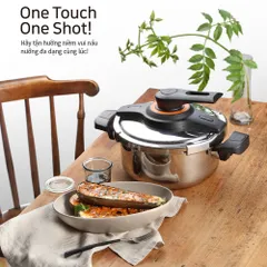 Nồi áp suất Inox 3 lớp PoongNyun VTSPC-10 5.5L - Công nghệ U-Clad, nấu chín nhanh, tiện lợi cho gia đình